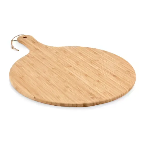 Bamboo round serving plate