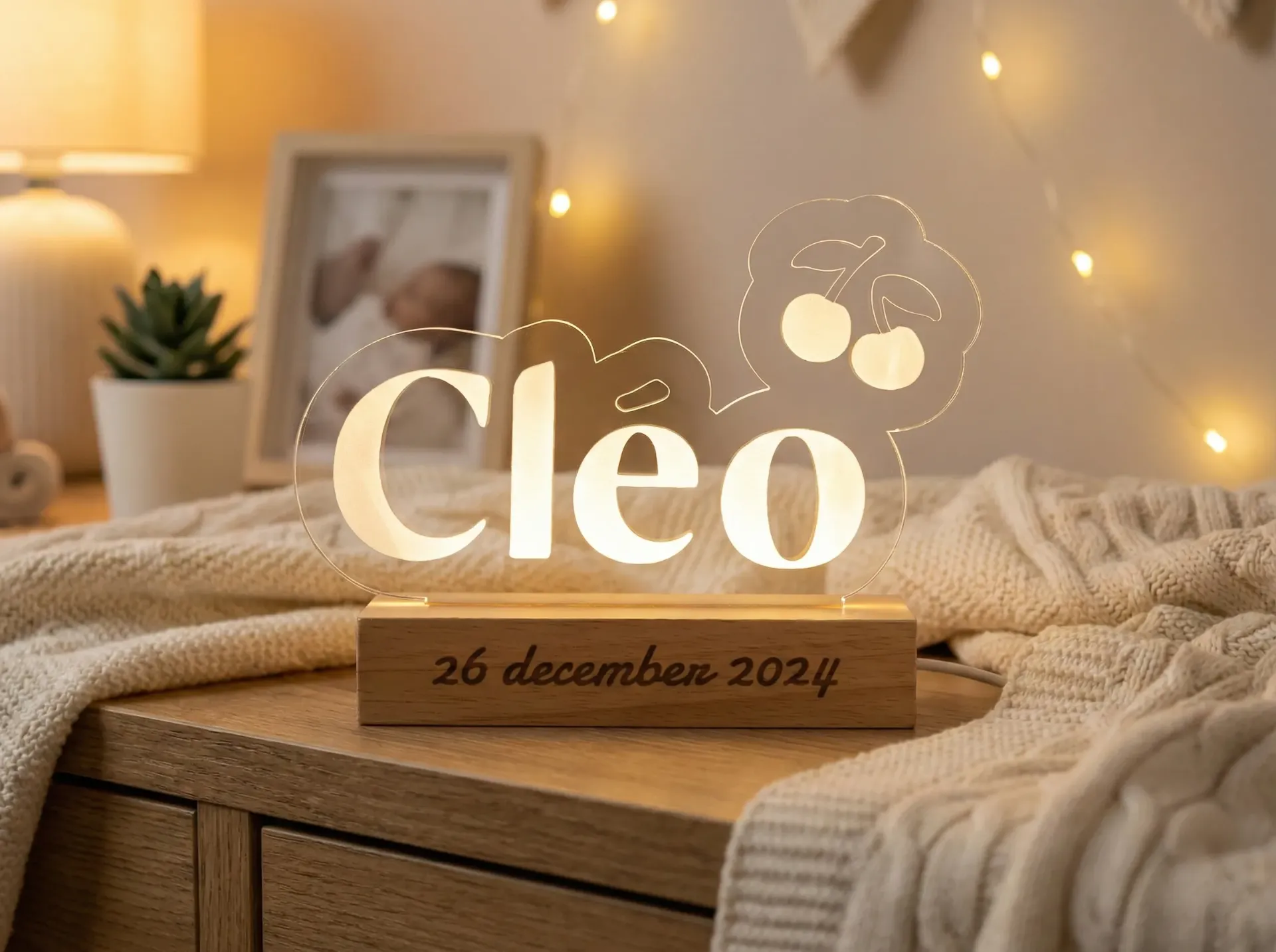 Gepersonaliseerde Led lamp met naam